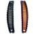 Rocita one black and one brown long banana hair clips dual purchase 15cm