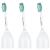 Philips Sonicare Genuine E-Series Replacement Toothbrush Heads, 3 Brush Heads, White, HX7023/30