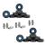 Hockey Bearings ABEC 9, 7, 5 Inline Roller Speed Package 16 Bearings and 8 Spacers Kit (ABEC 7 - Blue) ABEC 7 - Blue Blue 16