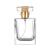 Empty glass perfume bottle 50 ml atomizer rectangular