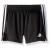 adidas Girls' Big 3 Stripe Pacer Mesh Short, Adi Black, Large