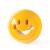 Outward Hound Planet Dog Orbee-Tuff Nooks - Snack Toy for Dogs - Yellow Smiley
