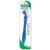 GUM Denture Brush  Flat Bristled Head  For Removable Dentures and Acrylic Retainers   Green or Blue - 201RYB 1 ct
