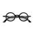 LONDON MOLE Eyewear | Moley Reading Glasses | Round Glasses | Cool Readers | Stylish Reading Glasses | Men's Women's Unisex | Spring Hinges Gloss Black 2.5 x