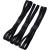Shappy 3 Pieces Double-straps Sport Headbands Elastic Hairband Non-slip Sweatband for Women or Men  Black