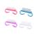 Lmyzcbzl Nail Brush 4 Pcs Plastic Clean Brush Hand Scrubbing Cleaning Brush with Plastic Handle for Cleaning Nails (Purple Pink Blue Transparent)