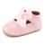 LACOFIA Baby Girls Anti-Slip First Walking Shoes Infant Bowknot Mary Jane Princess Party Shoes Prewalkers 12-18 Months G Pink