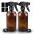 Wedama 2 Pack Glass Spray Bottle Amber 16oz Glass Spray Bottle Set & Accessories for Aromatherapy Facial Hydration Watering Flowers Hair Care 2 Pack Amber