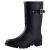 Evshine Women's Mid Calf Rain Boots Waterproof Garden Shoes 8 Matte Black