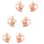 HYS Replacement Soft Silicone Ear Buds Medium Earmold for Walkie Talkie Air Acoustic Earpiece Headset (Pack of 3 Pairs)