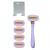 AOA Studio Women's 5-Blade 7pc Kit Including 1pc Handle 5pcs Five-Blade Heads from Swedish1pcs Stainless Steel Shower Hook Hydrating Aloe and Vitamin E Strip Cleanest, Closest, Comfortable Shave