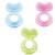 Nuby - Silicone bite ring in the form of a fish with soft bristles - relieves pain when teething - bite ring for babies - 3+ months (random color)