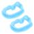 2 pieces of dental mouth opener reusable autoclavable silicone tooth whitening cheek holder lip holder for the dentist mouth inspection mouth protection challenge game (blue)