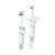 MAM Learn to Brush Set Baby Toothbrush with Long Handle for Holding Together Children's Toothbrush Trains Brushing Teeth from 5+ Months Turquoise Pack of 1 Learn to Brush Set Turquoise