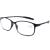DOOViC Blue Light Filter Computer Reading Glasses for Unisex TR259-C (9 Colors) Matte Black 1.5 x