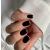 Mouyou press on nails short square oval monochrome black fake nails full cover artificial nails with nail glue squidal black solid color acrylic artificial fingernails for women d38
