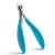 FVION Podiatrist Toenail Clippers, Professional Thick & Ingrown Toe Nail Clippers for Men & Seniors, Velvet-soft handle Toenail Cutter/Colorful nail clippers, High grade Stainless Steel Blue
