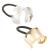 2 Pieces Cuff Ponytail Holder Metal Hair Ties Hair Cuff Elastic Hair Band Gothic Punk Cuff Wrap Ponytail Holder Elastic Rope Hair Cuff Wrap Hair Accessories for Women Girls  Golden and Silver