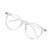 Craebuer Clear Glasses for Women Men, Retro Round Blue light Blocking Reading Eyeglasses with Lightweight Frame, Anti Eyestrain UV Glare Filter Eyewear