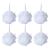 iboodi Bath Sponge Loofah Shower Pouf White Mesh Shower Puff Pack of 6 (35g/pcs) 6 Count (Pack of 1)