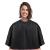 YELEGAI Short Barber Cape, Waterproof Nylon Salon Hair Cutting Cape, Makeup Artist Cape Apron, Shorty Smock for Clients, for Hair Dye, Comb-out, Styling, Shampoo Black