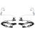 Midland AVPH3 Transparent Security Headsets with PTT/VOX - Pair,Black 2-Pack