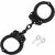 vulcanforce Handcuffs Law Enforcement - Heavy Duty Steel Chain Hand Cuffs - Includes 2 Keys - Extra Sturdy Double Lock - 16 Locking Positions Fit Most Wrists - Perfect for Security, Training Black