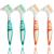 GXXMEI 4PCS Denture Brush Toothbrush Denture Toothbrush Brush Cleaning Brush for False Teeth Cleaning