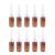 10pcs 15ml Portable Nasal Sprayer Bottle Refillable Fine Mist Empty Spray Bottles (Brown Pet + 18R Direct Injection)