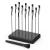 Painting Stand Base Holder and 12PCS Alligator Clip Sticks Set (with Durable Rubber Tips) Modeling Tools for Airbrush Spray  for Gundam Hobby Model Parts Assemble  for DIY Card Photo Memo  BC1201