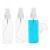 Symbah Small Spray Bottle 100ml Atomiser fine plastic Refillable Mist Empaty Spray Bottles for Traveling Make-up Skincare Cleaning Liquids 3 PCS with Funnel