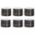 Tokincen 6 pieces 5ml amber glass empty can clear cremed cans empty re-fillable container brown glass container with lid and liner for cosmetics creams lotions essential oils powder style a 6pcs-5ml