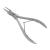 Otto Herder nail tongs corner pliers 13 cm stainless stainless steel pointed with slim thin cutting edge for difficult work in the nail fold and ingrown footnails