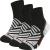 WANDER Athletic Ankle Socks for Men Wicking Performance Running Socks with Cushion 3 Pairs Black 9-11