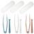 3 Packs Contact Lens Applicator Contact Lens Remover Tools and Contact Lens Tweezers Contact Lens Suction Stick Handler with Storage Case Pink Blue White