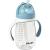 B aba - drinking clerk - 2 in 1 baby bottle - children's cup with straw - 100% dense - easy to open - removable handles -Tritan and silicone - 300 ml - Blue blue - 300ml