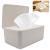 Aohcae Wet Wipes Box Box Wet Toilet Paper Wet Wipes Box Baby Tissue Box Storage Box for Wet Wipes (White)