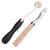 LUNARM 2 PCS Tracing Wheel - Professional Stitch Marking Spacer  4mm and 2mm Leather Needle Point Tracing Wheel with Wooden Handle for Arts and Leather Crafts Black and natural
