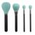 LORMAY 4 Pcs Silicone Makeup Brush Covers  Brush Bubbles for Protecting Bristles from Getting Crushed and Keeping Cosmetic Bag Clean (Mint Green)