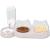 3-In-1 Cat Food And Water Bowl Set Cat Bowls With Stand Double Cat Bowls with Water Dispenser For Pet Food And Water Feeder For Small Medium Dogs Cats