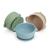 Pandaear 3 Pack silicone baby bowls with suction cup |Children's bowl baby breed silicone bowls |Food qualification soft BPA-free silicone (blue/brown/grown)