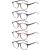 NORPERWIS 5 Pairs Reading Glasses - Standard Fit Spring Hinge Readers Glasses for Men and Women 5 Pack Mix Color 2.0 x