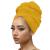 Kachanaa African Turban Head Wraps Jersey Stretch Hair Scarf Long Shawls Solid Color Soft Lightweight Head Bands Tie for Black Women(Ginger Yellow) Scarf-ginger Yellow