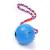 Petp l Ball with rope natural rubber - throwing ball dog play ball with cord - dog ball 7cm - Balls toys on the rope for dogs - Kielzeugen made of natural rubber - dog toys 7cm blue