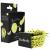 Bellody original hair tie - Sundance Edition - Stylish braided hair tie with strong hold (4er set - Venice Beach) - Women's hair accessories in neon yellow