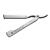 DOVO DOVO Shavette Blade Razor Silver Aluminum 1 Count (Pack of 1)