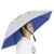 NEW-Vi Fishing Umbrella Hat Folding Adjustable Sun Rain Cap, 37.4Oversize Hands Free Umbrellas, 7-Ribs Anti-UV Waterproof Headwear for Fishing Gardening Golf Sunshade Outdoor .Silver/ Blue