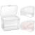 3 Pcs Makeup Sponge Holder Case Beauty Blender Holder Cosmetic Egg Makeup Sponge Powder Puff Protective Container Storage Box for Travel (Transparent) 1 Big+2 Triangle