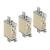 SIEMENS - x3 pieces NH fuse link NH000 100 A front indicator