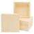 6 Pack Unfinished Wood Canvas Boards for Painting 6x6 Square Wooden Panels for Crafts